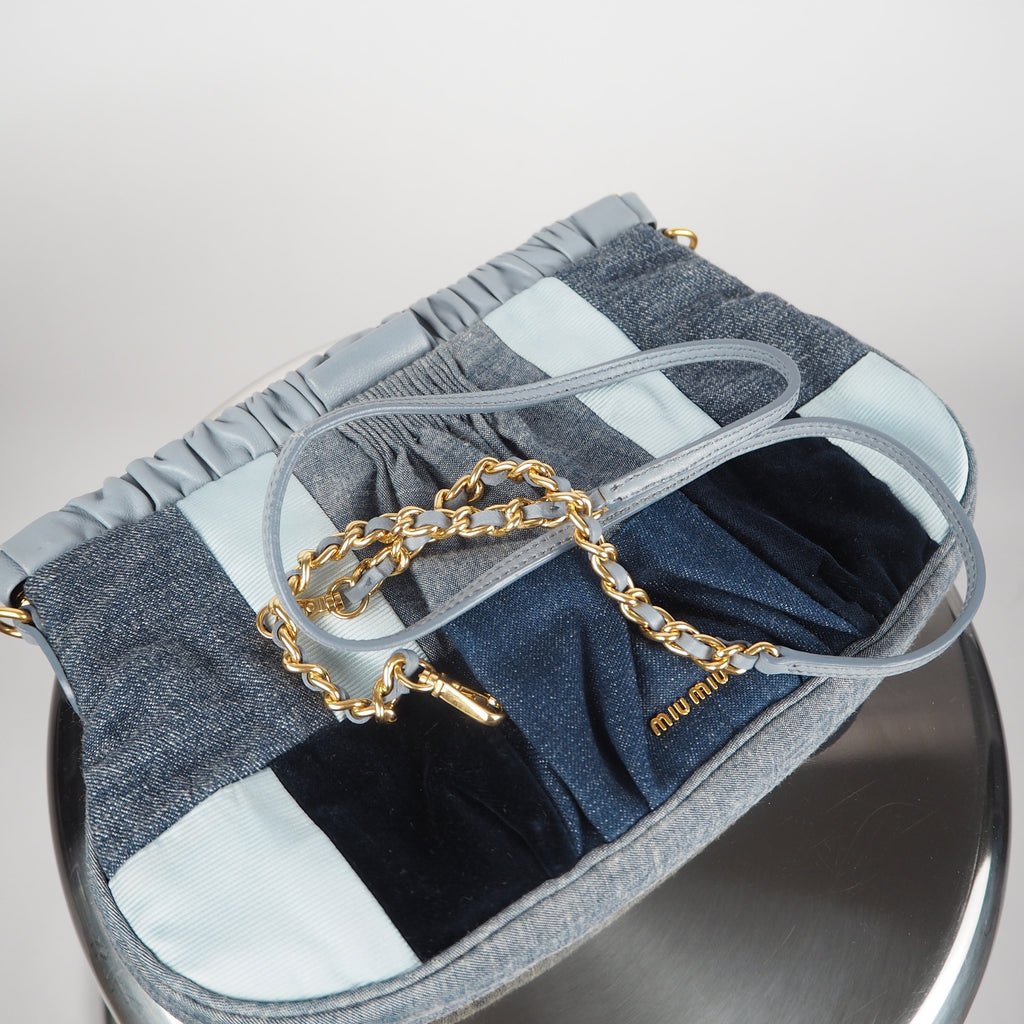 Miu Miu- Denim Clutch