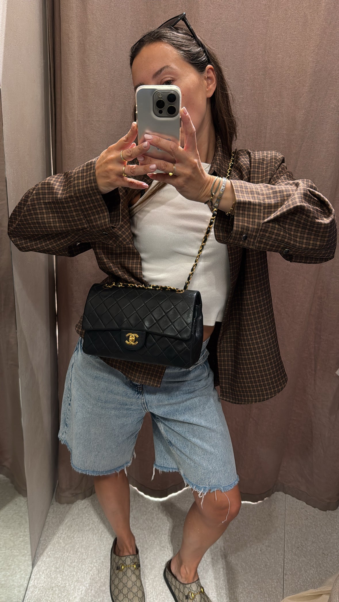 Chanel  Double classic flap medium