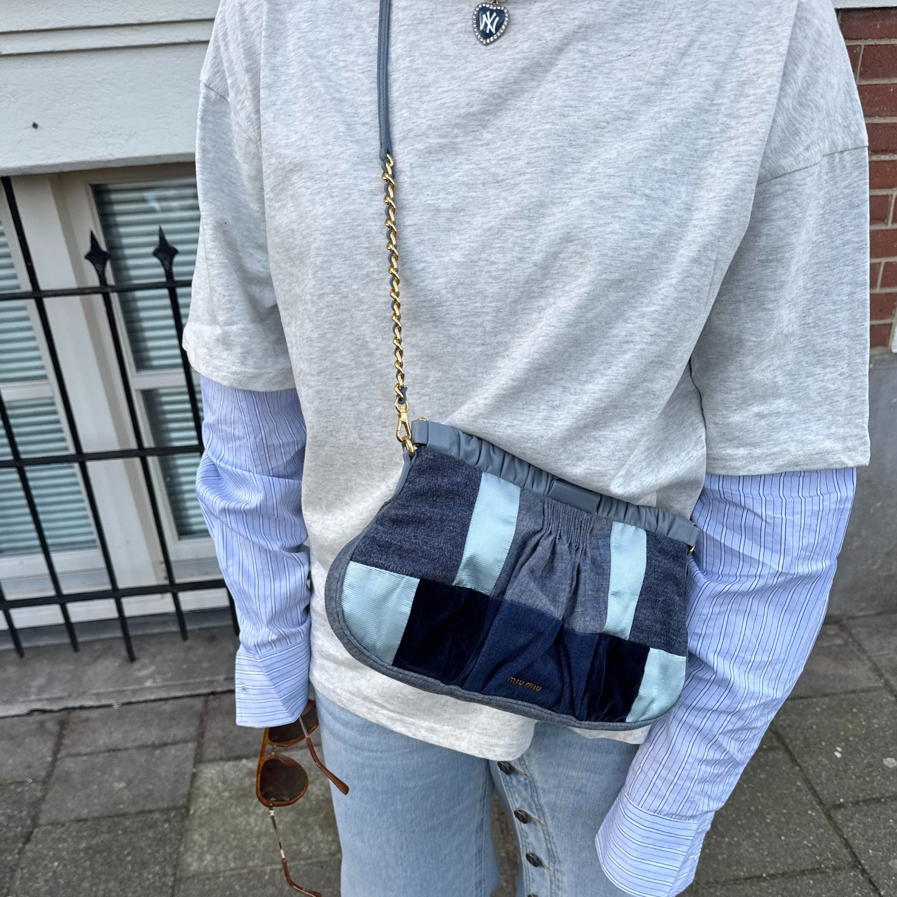 Miu Miu- Denim Clutch