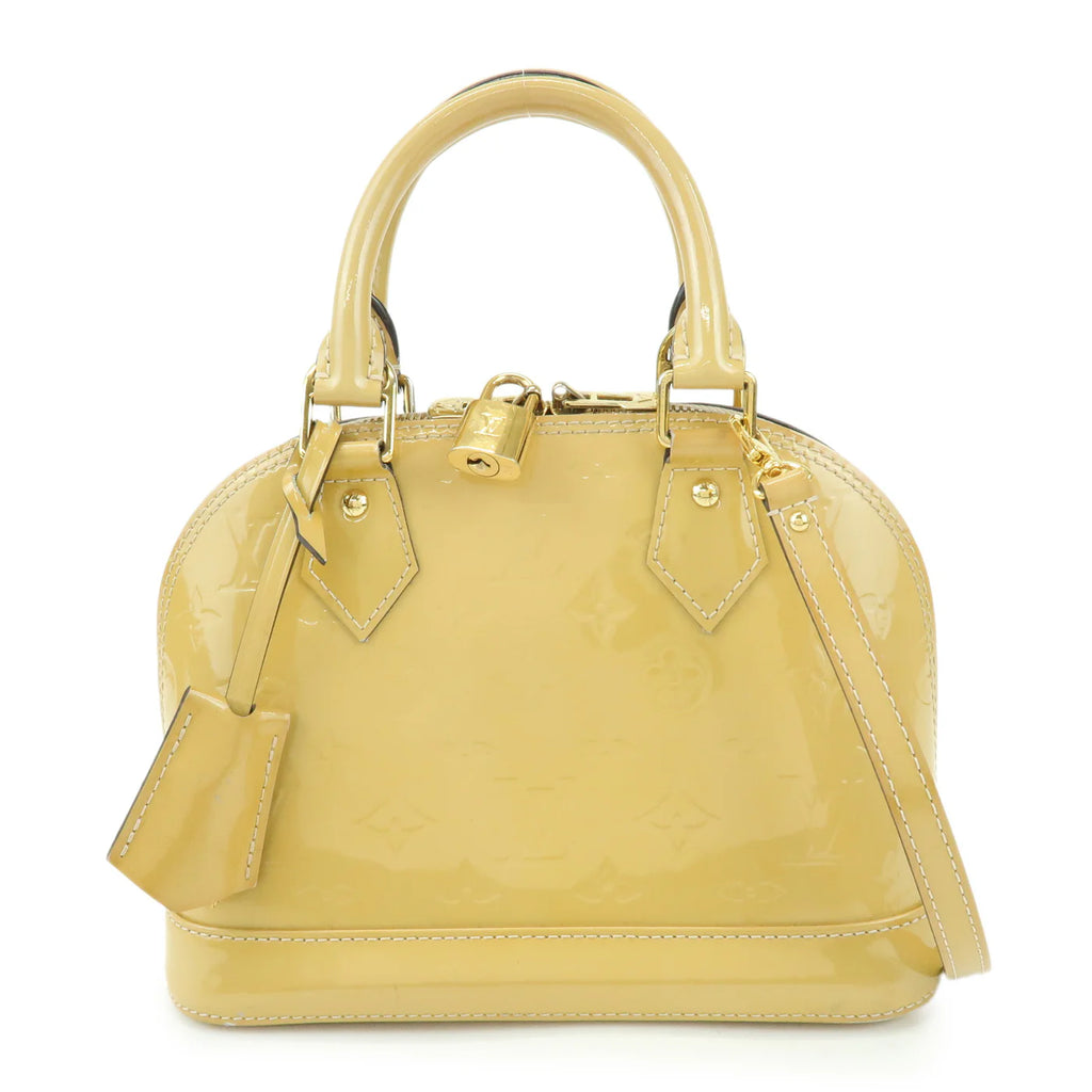 Louis Vuitton - Alma vernis BB yellow 2 way